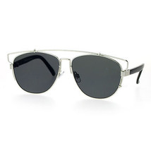 Super Flach Linse Sonnenbrille Designer Mode Draht Top Unisex UV 400 - $11.64 CAD