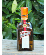 COINTREAU Orange Liqueur Embossed Brown Glass Liquor Bottle EMPTY 375ml France - £11.95 GBP