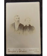 Antique Mounted Photograph Husband &amp; Wife Grandfather Grandmother Black ... - €1,26 EUR