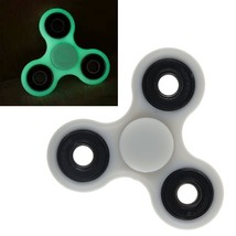 Fidget Spinner Glow In Dark Tri Hand Toy Stress EDC Finger Focus ADHD Autism USA - £3.55 GBP