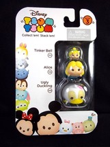 Disney Tsum Tsum 3 pack Series 3 Ugly Duckling Alice Tinker Bell #66 - £6.35 GBP