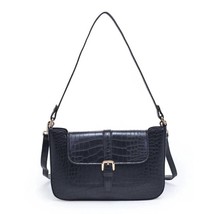 Urban Expression women&#39;s adwen croc crossbody bag in Black - size One Size - £31.69 GBP