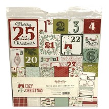 My Mind’s Eye Cozy Christmas Paper and Accessories Kit Scrapbook Craft Cardstock - £18.48 GBP