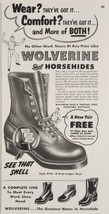 1954 Print Ad Wolverine Shell Horsehide Boots for Farmers Rockford,Michigan - £14.04 GBP