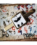 Unique BANKSY TIECLIP bristol PANDA WITH GUNS graffiti STENCIL ART gangs... - $10.12