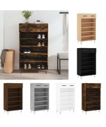 Modern Wooden Hallway Shoe Storage Cabinet Organiser Rack 1 Drawer Open ... - £65.86 GBP+