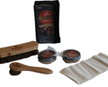 Kiwi Military Black Shoe Shine Complete Care Kit Horsehair Brush &amp; Daube... - $20.00