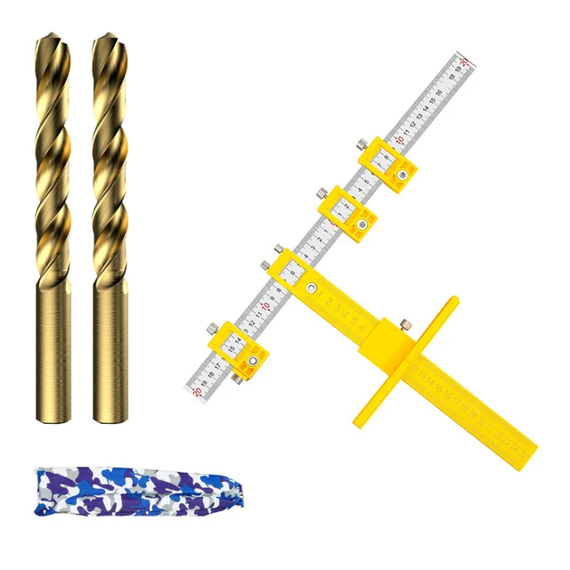 wor Tools Drill Bit Hole Punch Jig Tool Center Guide Set Cabinet Sleeve ... - $264.53