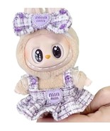 Korean Kpop Labubu Miu Miu Purple Dress and Bow Labubu Luxury Clothes 2 ... - $21.99