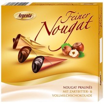 Argenta NOUGAT Cones dark &amp; milk chocolate GIFT BOX FREE SHIPPING - £7.34 GBP
