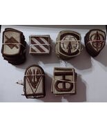ARMY DESERT TAN PATCHES DEALER LOT 120 PATCHES 6 DIFFERENT UNITS 20 EACH... - $1,091.04 MXN