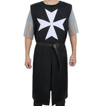Medieval Cosplay Tunic Costume TEMPLAR Cotton Cloak Armor Crusader RenaissanceLA - £42.12 GBP+
