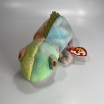 TY Iggy The Iguana TY Original Beanie Baby with Tag Errors &amp; PVC Pellets - £65.96 GBP