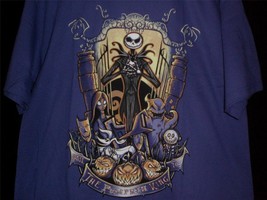 TeeFury Nightmare XLARGE &quot;King of the Pumpkin Patch&quot; Before Christmas PURPLE - $15.00