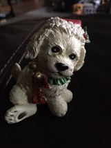 * Yellow Lab Puppy Resin Christmas Figurine Ornament - £6.14 GBP