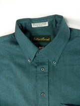Sutter &amp; Grant Vintage Pima Pinpoint Green Oxford Button Long Sleeve Shi... - £20.23 GBP