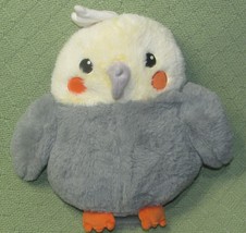 Bird Plush Gray Cream With Squeaker 2022 Pacific Coast Stuffed Animal 12&quot; Owl - £8.68 GBP