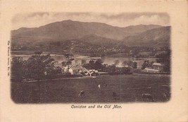 Cumbria Lake District England~Coniston And The Old Man Wrench Series Postcard - £6.85 GBP