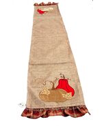 Thanksgiving Appliqued Pumpkin Plaid Table Runner 13x72 in Polyester - €13,60 EUR