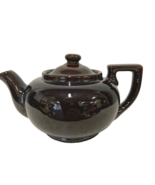 Vintage Miniature Japanese Glazed Pottery Teapot Brown - £9.70 GBP