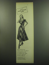 1949 Dan River Fabric Advertisement - dress by William Bass - £14.78 GBP