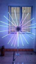 6.5ft Outdoor 3D Multi-color LED Animated Starburst Ground Fireworks Light Decor - £463.17 GBP