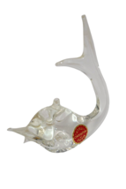 Murano Vintage Hand Blown Glass Sculpture Fish Paperweight Figurine - $49.99