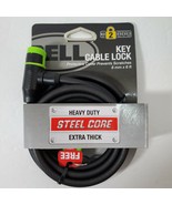 Bell Key Cable Bicycle Bike Lock 2 Keys 6 ft x 8mm Heavy Duty Steel Cabl... - £8.98 GBP