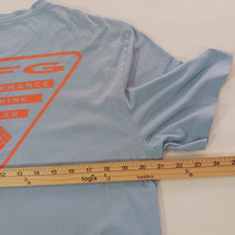 Columbia PFG Men's Light Blue Crewnec Short Sleeve Cotton Tee T-Shirt Size Large image 9