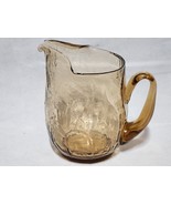 Vintage 7&quot; Light Amber 2 Quart Pitcher - UNKNOWN MAKER - Jeanette Atlas ... - $26.70