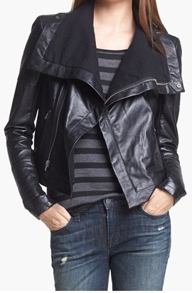 WOMENS BIKER LEATHER JACKET, LEATHER JACKET WIDE COLLAR, LEATHER JACKET WOMEN