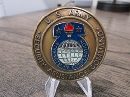 US Army USASAC Security Assistance Command Challenge Coin #1646 - £8.69 GBP