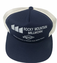 Rocky Mountain Millwork Blue Mesh SnapBack Baseball Cap Trucker Hat - £7.13 GBP