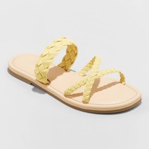 NEW Women&#39;s Hilda Braided Strappy Footbed Sandals - Universal Thread 9.5 - $22.99