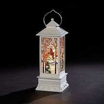 Cardinal Stained Glass Look Plastic Battery Operated Christmas Lantern 1... - $64.98