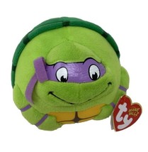 TY Beanie Ballz Teenage Mutant Ninja Turtles Donatello 4&quot; Plush - £11.21 GBP