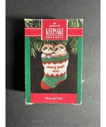 Vintage Hallmark Keepsake Ornament 1991 Mom and Dad Raccoon Couple in St... - £12.82 GBP