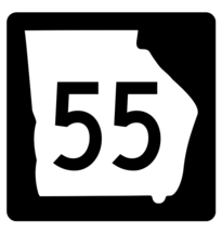 Georgia State Route 55 Sticker R3602 Highway Sign - $1.45+