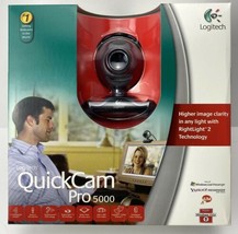 Logitech QuickCam Pro 5000 Webcam Windows 2000,XP OR VISTA NEW in Box - $25.95