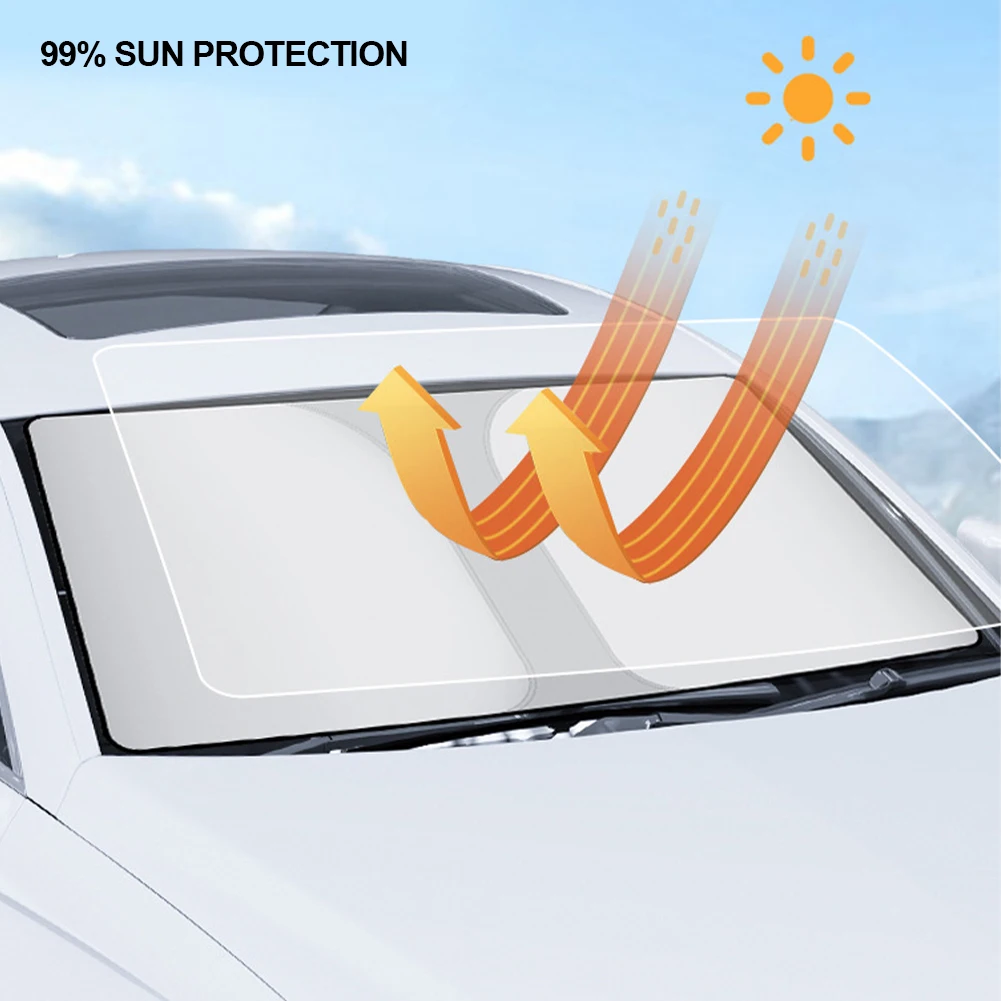 Car Windshield Sunshade UV Ray Reflector Protection Auto Window Sun Shad... - £11.85 GBP