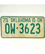 1975 United States Oklahoma Ottawa County Passenger License Plate OW-3623 - $285.02 MXN
