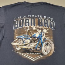 Born Bad Motorcycle Shirt Medium Black Out Of Bounds Cotton - £9.56 GBP