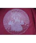 L.E. Smith Glass Company Crystal Buffet Carolers Platter - $15.00