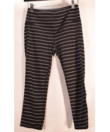 Athleta Womens Yoga Striped Leggings Black Gray S - $67.84 CAD