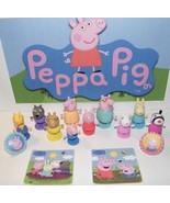 Peppa Pig figures set of 14 with 10 Figures, 2 Stickers, and 2 Rings - $21.88 CAD