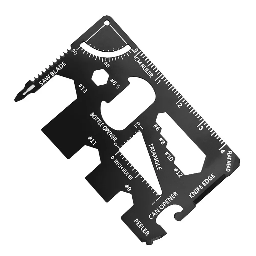15 in 1 EDC Card Multifunctional Tool Card Stainless Steel Survival Card Pocket - £6.93 GBP+