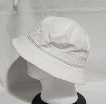 White Champion Bucket Hat with Light Stains - Pre-owned, Good Condition - £11.26 GBP