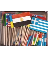 Foreign World Toothpick Flags - 100 different flags  - £15.18 GBP
