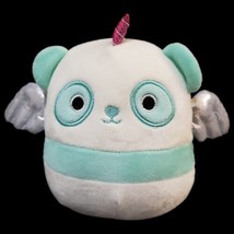Kellytoy Squishmallow Felicia Pandacorn 5&quot; Mini Plush Stuffed Toy Pink Horn Blue - £8.94 GBP