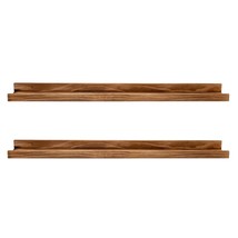 Rustic Wood Floating Shelves For Nursery Books Long Wall Bookshelf Photo Picture - £58.48 GBP